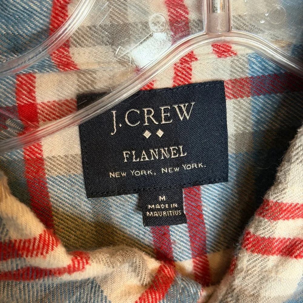 J. Crew Blue and‎ Red Checkered Button-Down Shirt